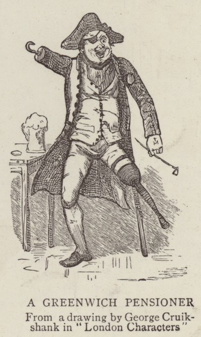 Un pensionista de Greenwich de George Cruikshank